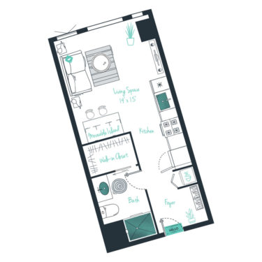 Rendering of the S03  Floor Plan