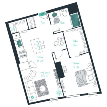 Rendering of the A15 Floor Plan