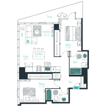 Rendering of the C03 Floor Plan