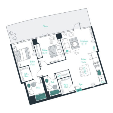 Rendering of the C06  Floor Plan