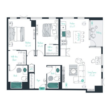 Rendering of the C09  Floor Plan