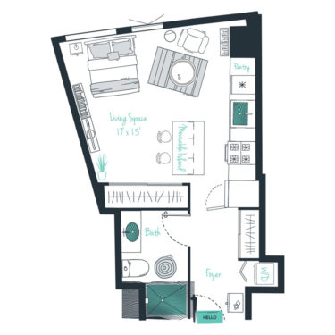 Rendering of the S09  Floor Plan