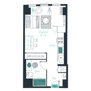 Rendering of the S10  Floor Plan