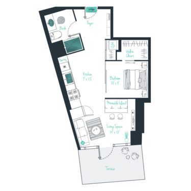 Rendering of the V01 Floor Plan