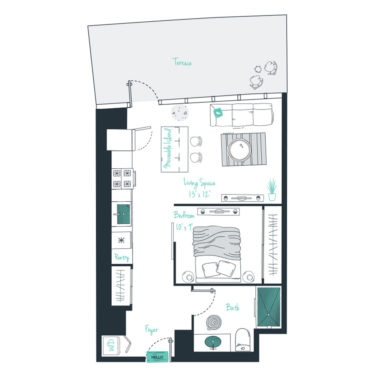 Rendering of the V05 Floor Plan