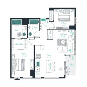 2 bedroom apartment for rent