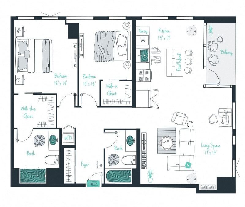 2 bedroom apartment for rent