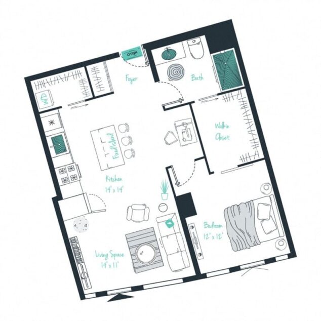 1 bedroom apartment for rent