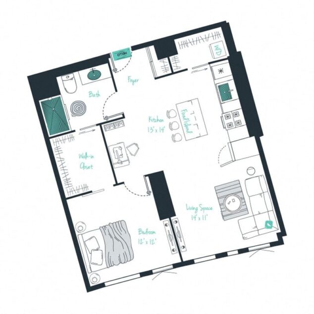 1 bedroom apartment for rent