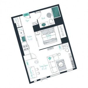 1 bedroom apartment for rent