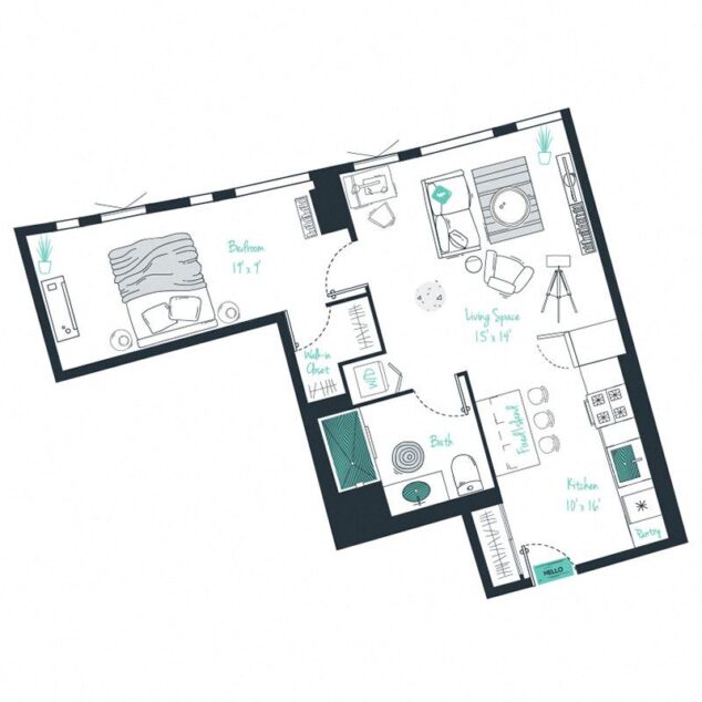 1 bedroom apartment for rent