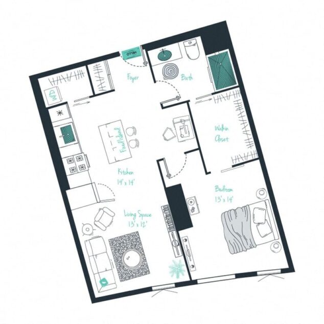 1 bedroom apartment for rent