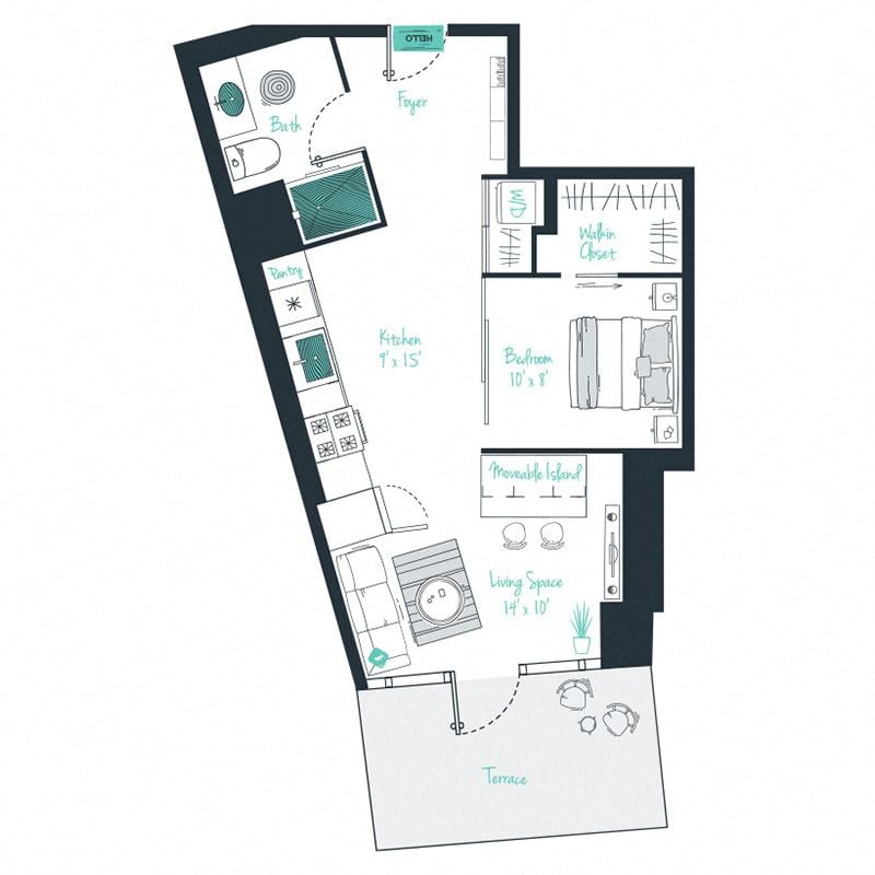 1 bedroom apartment for rent