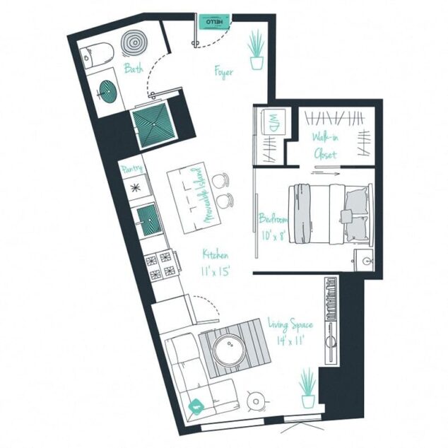 1 bedroom apartment for rent