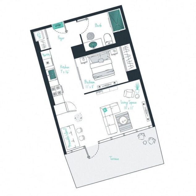 1 bedroom apartment for rent
