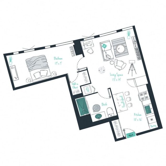 1 bedroom apartment for rent