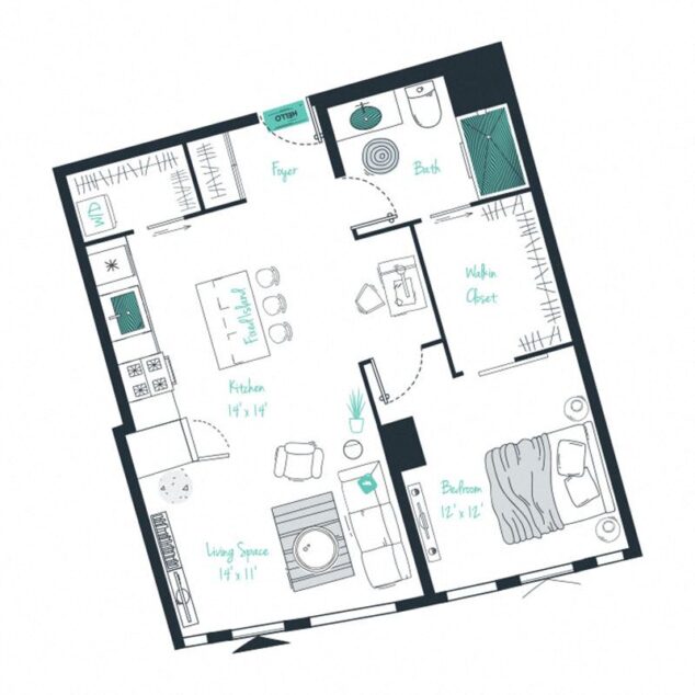 1 bedroom apartment for rent