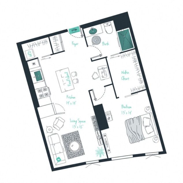 1 bedroom apartment for rent