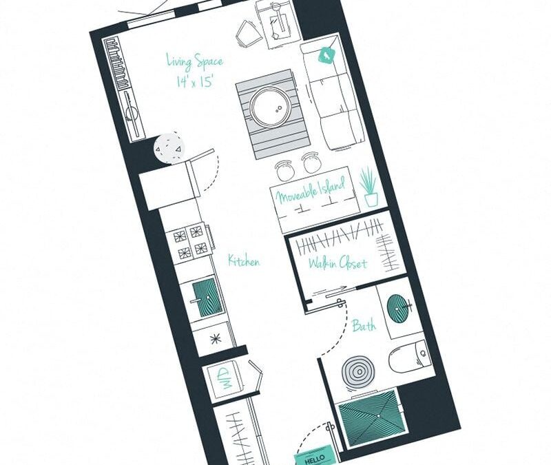 0 bedroom apartment for rent