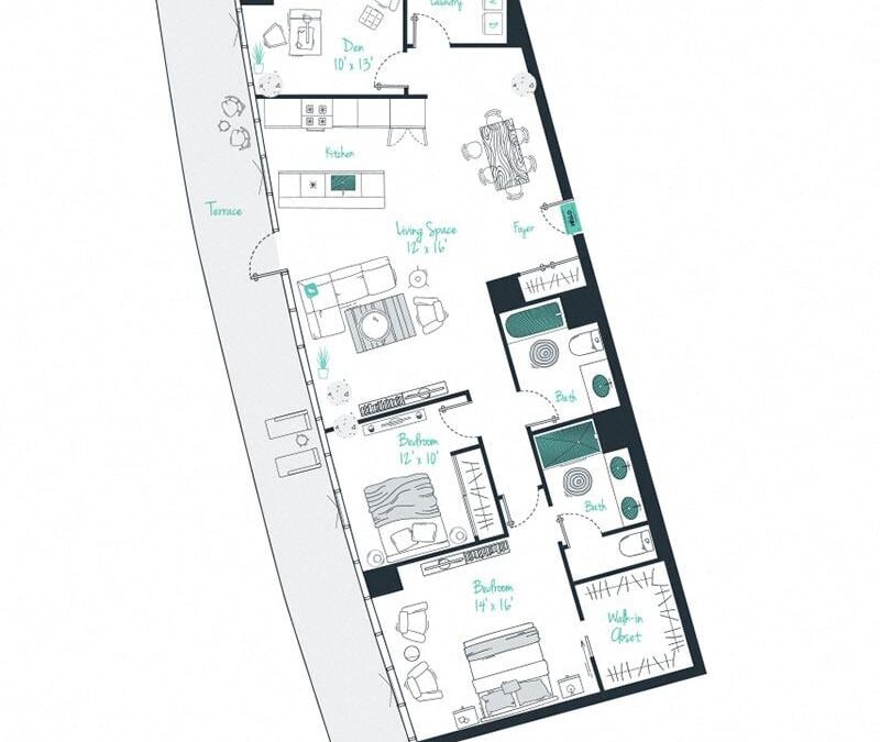 2 bedroom apartment for rent