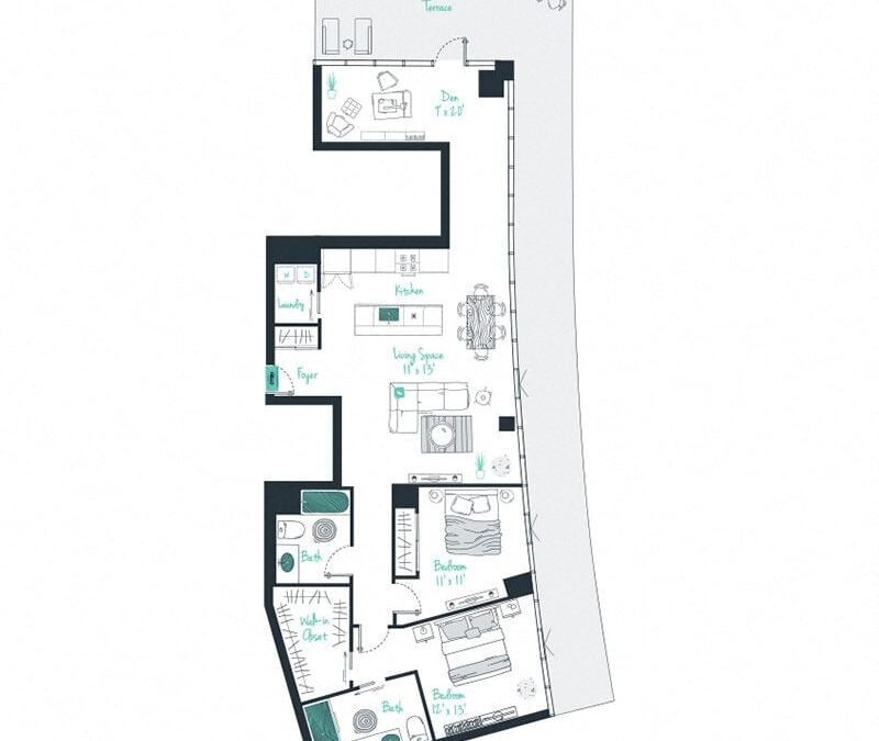 2 bedroom apartment for rent