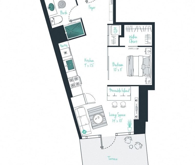 1 bedroom apartment for rent