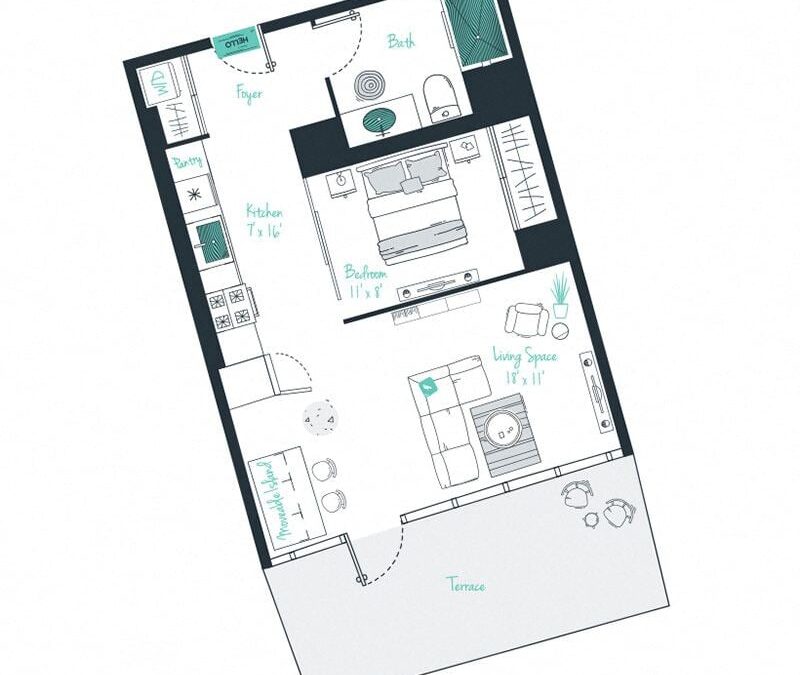 1 bedroom apartment for rent
