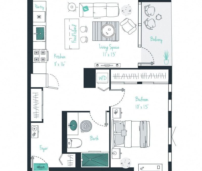 1 bedroom apartment for rent