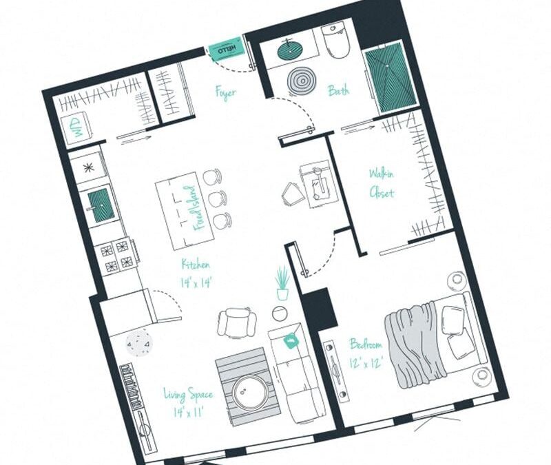 1 bedroom apartment for rent