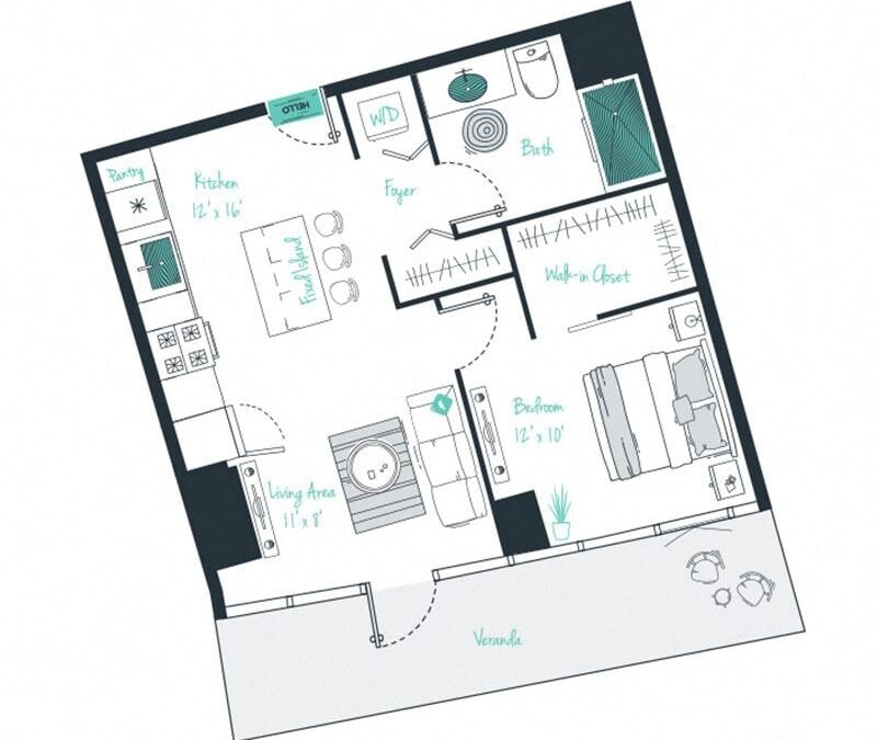 1 bedroom apartment for rent