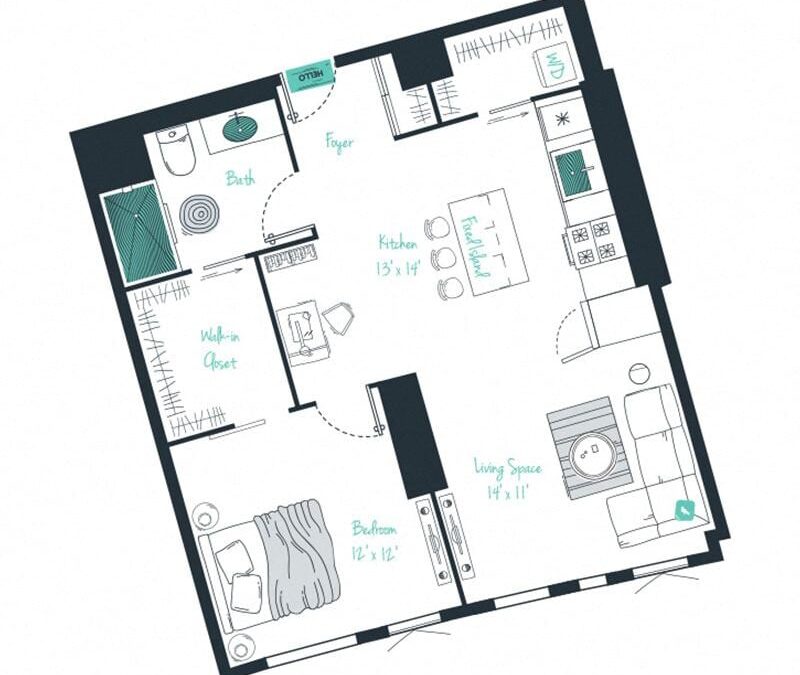 1 bedroom apartment for rent