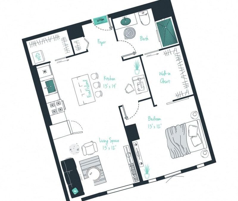 1 bedroom apartment for rent