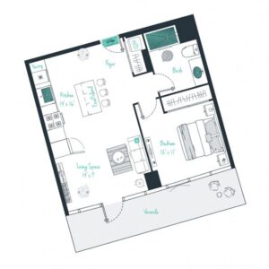1 bedroom apartment for rent