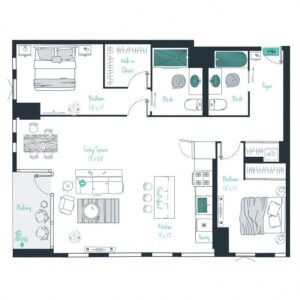 2 bedroom apartment for rent