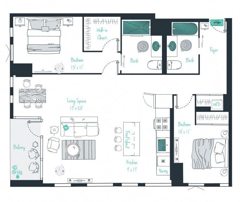 2 bedroom apartment for rent