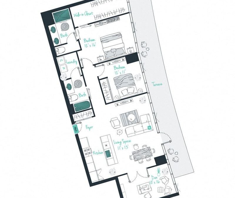 2 bedroom apartment for rent