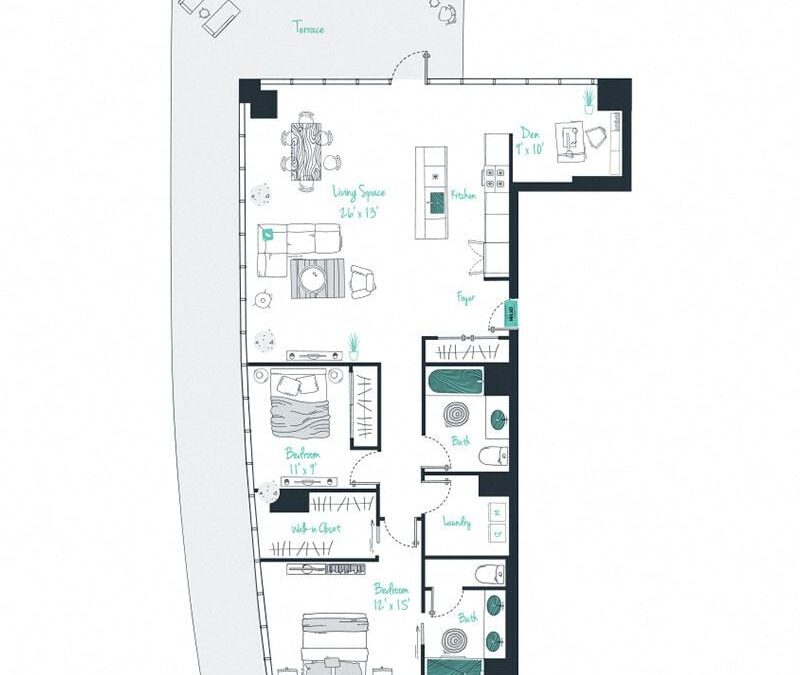 2 bedroom apartment for rent