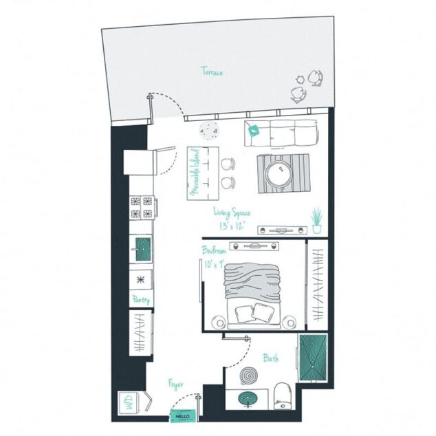 1 bedroom apartment for rent