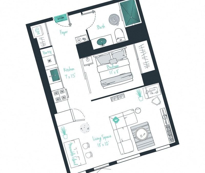 1 bedroom apartment for rent