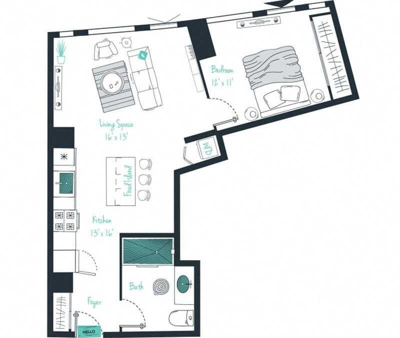 1 bedroom apartment for rent