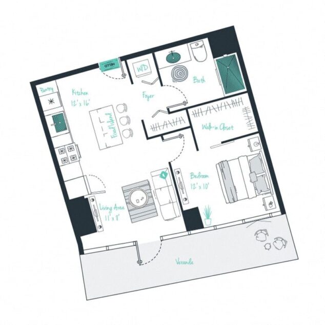 1 bedroom apartment for rent